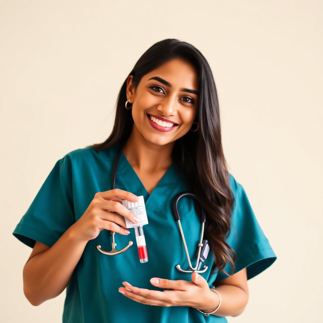 Veroxlab phlebotomist collecting a home blood sample